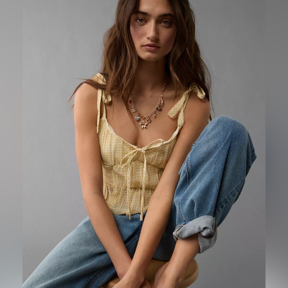 AE Corset Peplum Top